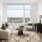 a living room with a large window